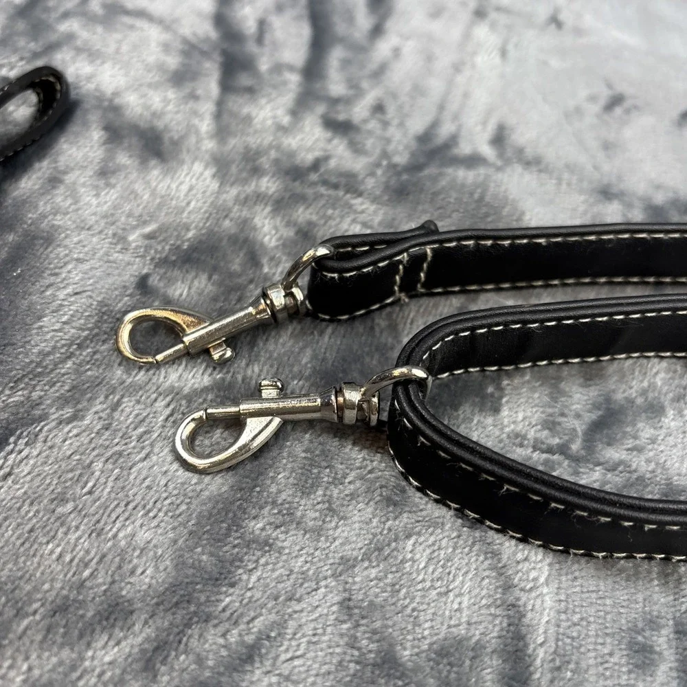 BOC Mineral Blue Gray Zip-Around Clutch Wallet Wristlet‎ Suede Pebbled Leather